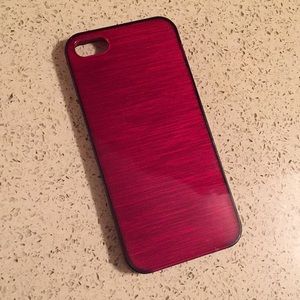 Red flexible plastic case for iPhone 5
